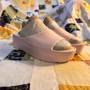 Lemon Jelly Sunny Platform Slides - Baby Rose Pink - EU 40